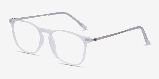Avery Clear Plastic-metalEyeglass Frames from EyeBuyDirect, Angle View