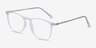 Avery Clear Plastic-metalEyeglass Frames from EyeBuyDirect, Angle View
