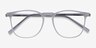 Avery Clear Plastic-metalEyeglass Frames from EyeBuyDirect, Closed View