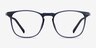 Avery Gris Plastic-metalMontures de lunettes de vue d'EyeBuyDirect, Vue de Face