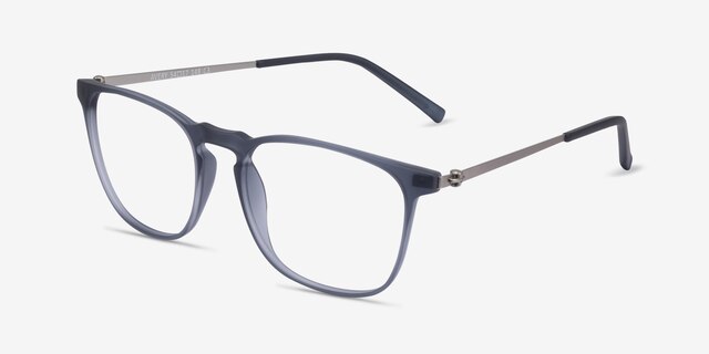 Avery Gris Plastic-metalMontures de lunettes de vue d'EyeBuyDirect, Vue d'Angle