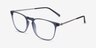 Avery Gris Plastic-metalMontures de lunettes de vue d'EyeBuyDirect, Vue d'Angle