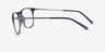 Avery Gris Plastic-metalMontures de lunettes de vue d'EyeBuyDirect, Vue de Côté