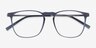Avery Gris Plastic-metalMontures de lunettes de vue d'EyeBuyDirect, Vue Rapprochée