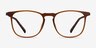 Avery Brun Plastic-metalMontures de lunettes de vue d'EyeBuyDirect, Vue de Face