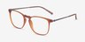 Avery Brun Plastic-metalMontures de lunettes de vue d'EyeBuyDirect, Vue d'Angle