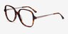 Corey Tortoise Acetate-metalEyeglass Frames from EyeBuyDirect, Angle View