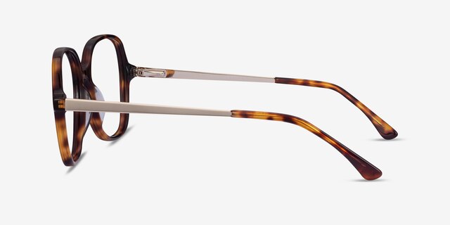 Corey Tortoise Acetate-metalEyeglass Frames from EyeBuyDirect, Side View