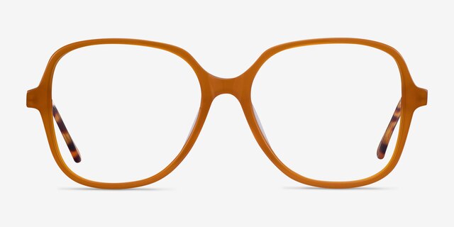 Corey Mellow Yellow Acetate-metalEyeglass Frames from EyeBuyDirect, Front View