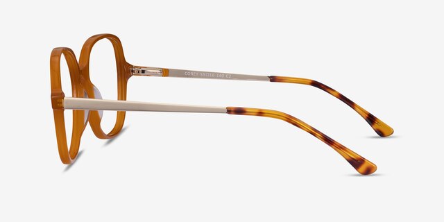 Corey Mellow Yellow Acetate-metalEyeglass Frames from EyeBuyDirect, Side View