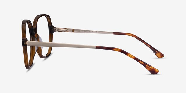 Corey Coffee Acetate-metalEyeglass Frames from EyeBuyDirect, Side View