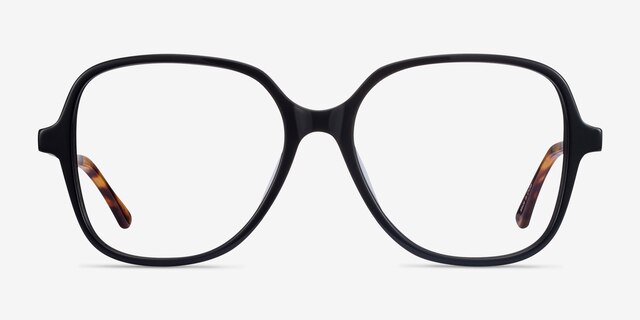 Corey Black Acetate-metalEyeglass Frames from EyeBuyDirect, Front View