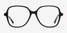 Corey Black Acetate-metalEyeglass Frames from EyeBuyDirect, Front View