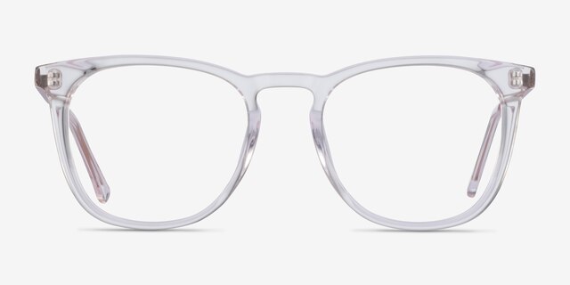 Vinyl Transparent AcétateMontures de lunettes de vue d'EyeBuyDirect, Vue de Face