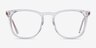 Vinyl Transparent AcétateMontures de lunettes de vue d'EyeBuyDirect, Vue de Face