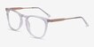 Vinyl Clear AcetateEyeglass Frames from EyeBuyDirect, Angle View