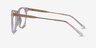Vinyl Transparent AcétateMontures de lunettes de vue d'EyeBuyDirect, Vue de Côté