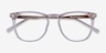 Vinyl Transparent AcétateMontures de lunettes de vue d'EyeBuyDirect, Vue Rapprochée