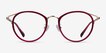 Dazzle Raspberry Acetate, MetalEyeglass Frames from EyeBuyDirect, Front View