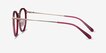 Dazzle Raspberry Acetate, MetalEyeglass Frames from EyeBuyDirect, Side View