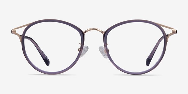 Dazzle Violet Acetate-metal Montures de lunettes de vue
