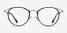 Dazzle Purple Acetate-metalEyeglass Frames from EyeBuyDirect, Front View