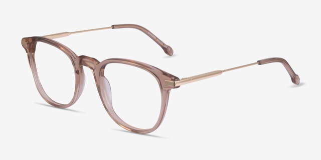 Giverny Clear Brown AcetateEyeglass Frames from EyeBuyDirect, Angle View
