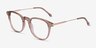 Giverny Clear Brown AcetateEyeglass Frames from EyeBuyDirect, Angle View