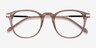 Giverny Clear Brown AcetateEyeglass Frames from EyeBuyDirect, Closed View