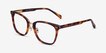 Biblio Tortoise Acetate, MetalEyeglass Frames from EyeBuyDirect, Angle View