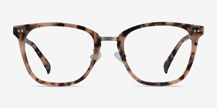 Biblio Écaille ivoire Acetate-metal Montures de lunettes de vue d'EyeBuyDirect