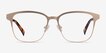 Intense Matte Gold Tortoise AcetateEyeglass Frames from EyeBuyDirect, Front View
