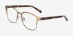Intense Matte Gold Tortoise AcetateEyeglass Frames from EyeBuyDirect, Angle View