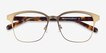 Intense Matte Gold Tortoise AcetateEyeglass Frames from EyeBuyDirect, Closed View