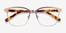 Intense Matte Gold Tortoise AcetateEyeglass Frames from EyeBuyDirect, Closed View
