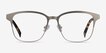 Intense Matte Silver Tortoise Acetate, MetalEyeglass Frames from EyeBuyDirect, Front View