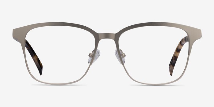 Intense Matte Silver Tortoise Acetate-metal Eyeglass Frames from EyeBuyDirect
