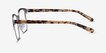 Intense Matte Silver Tortoise Acetate, MetalEyeglass Frames from EyeBuyDirect, Side View