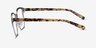 Intense Matte Silver Tortoise Acetate-metalEyeglass Frames from EyeBuyDirect, Side View