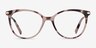 Attitude Pink Ivory Tortoise AcetateEyeglass Frames from EyeBuyDirect, Front View