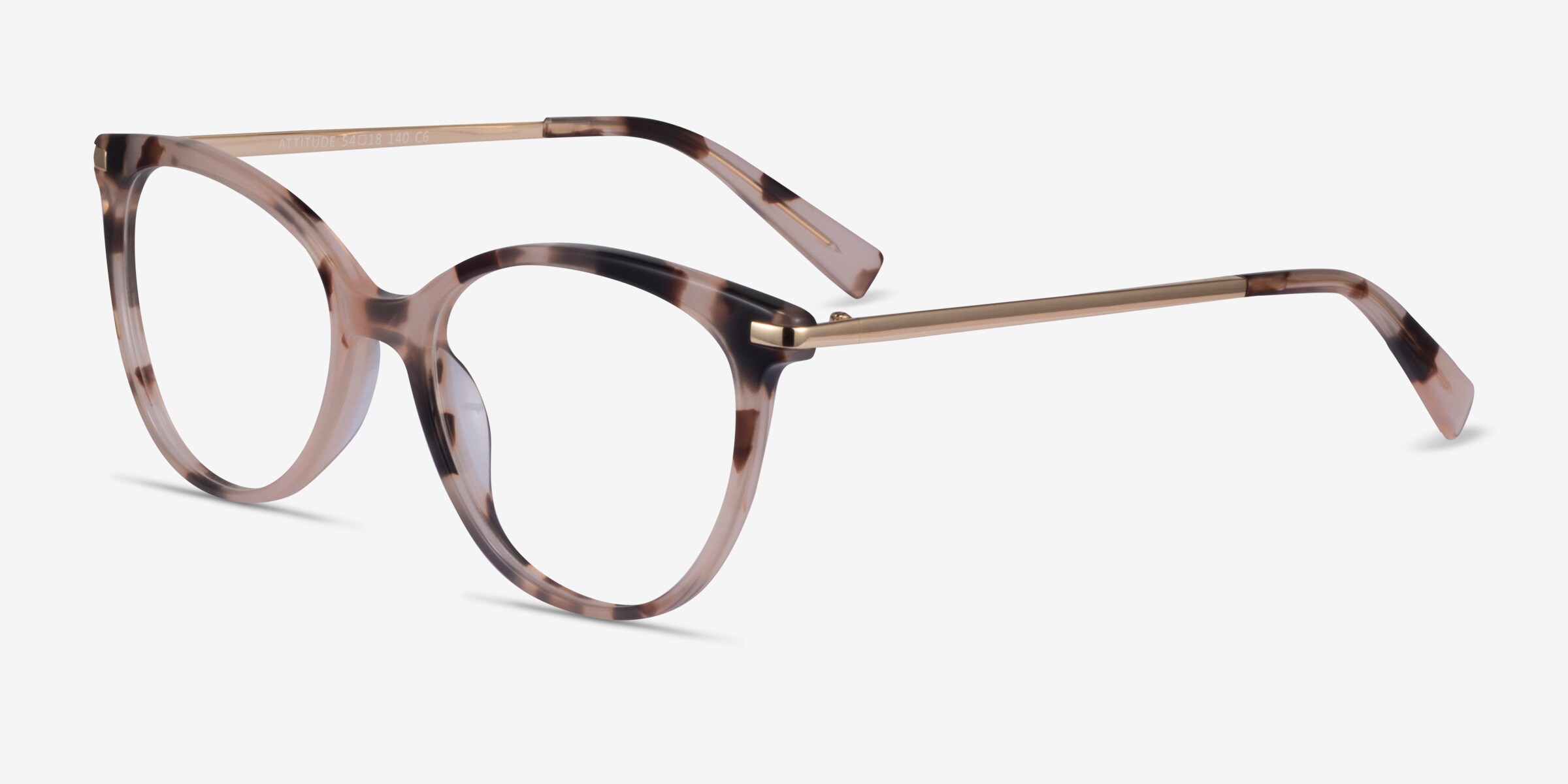 Attitude Cat Eye Black Glasses for Women | Eyebuydirect