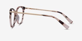 Attitude Pink Ivory Tortoise Acetate Eyeglass Frames from EyeBuyDirect, Side View