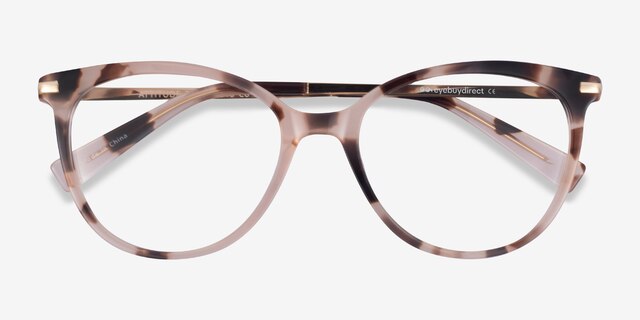 Attitude Pink Ivory Tortoise AcetateEyeglass Frames from EyeBuyDirect, Closed View