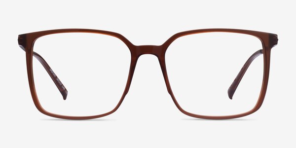 Easton Clear Brown Acetate-metal Eyeglass Frames