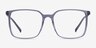 Easton Clear Gray Acetate-metalEyeglass Frames from EyeBuyDirect, Front View