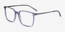 Easton Clear Gray Acetate-metalEyeglass Frames from EyeBuyDirect, Angle View