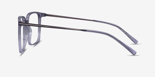 Easton Clear Gray Acetate-metalEyeglass Frames from EyeBuyDirect, Side View