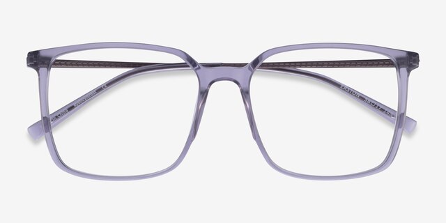 Easton Clear Gray Acetate-metalEyeglass Frames from EyeBuyDirect, Closed View