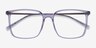 Easton Clear Gray Acetate-metalEyeglass Frames from EyeBuyDirect, Closed View