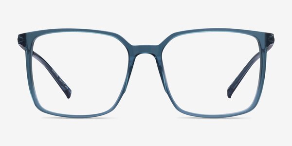 Easton Clear Blue Acetate-metal Eyeglass Frames